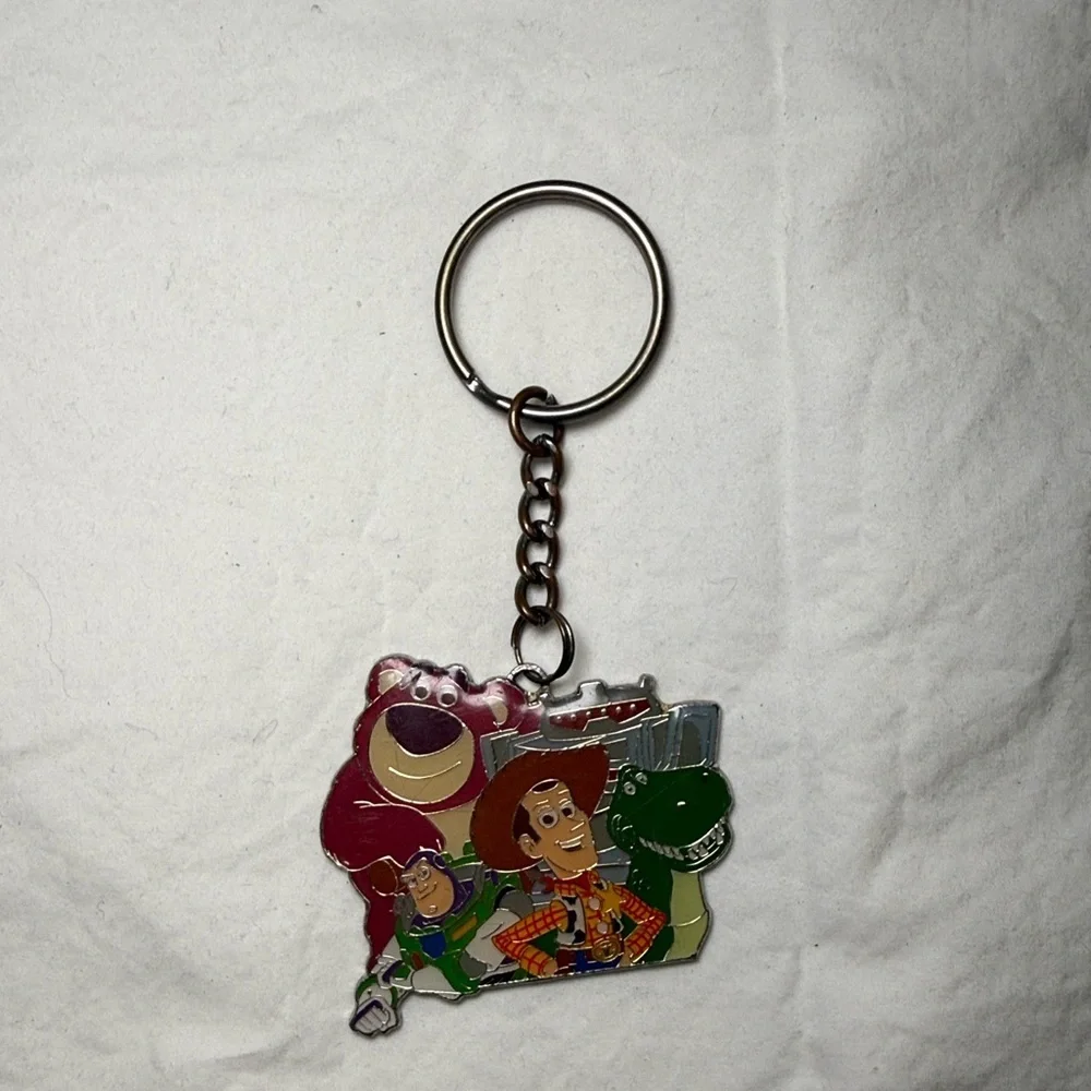 Toy Story 3 Metal Keychain Woody, Buzz, Rex & Lotso Disney Pixar Collectible